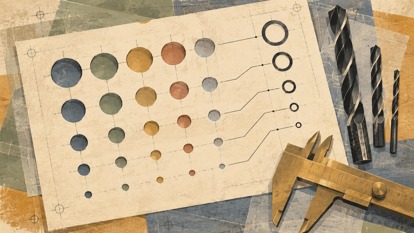 Drill Tables and Fab Notes on a PCB Fab Drawing